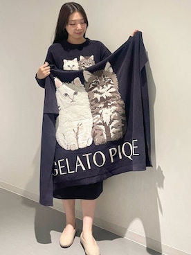 「アイテム（ブランケット）」を使った、gelato piqueさん（レディース・162cm）の秋コーディネート
