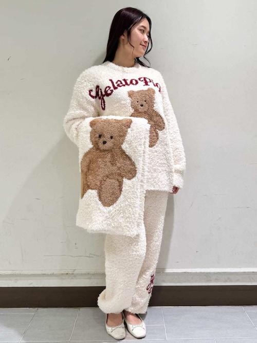 HOLIDAY】ジェラートスノーベアジャガードブランケット（ブランケット