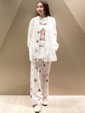 「アイテム（ルームウェア/パジャマ）」を使った、gelato piqueさん（レディース・150cm）の冬コーディネート