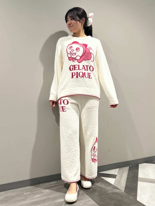 ドラえもん】【レディース】ベビモコジャガードロングパンツ（ルーム