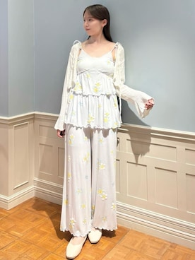 「アイテム（ルームウェア/パジャマ）」を使った、gelato piqueさん（レディース・161cm）の夏コーディネート