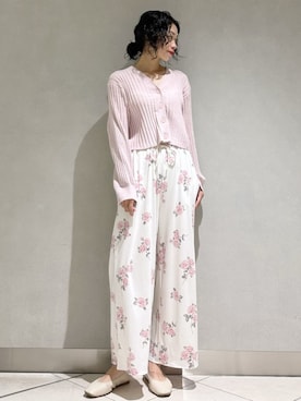 「アイテム（ルームウェア）」を使った、gelato piqueさん（レディース・168cm）の夏コーディネート