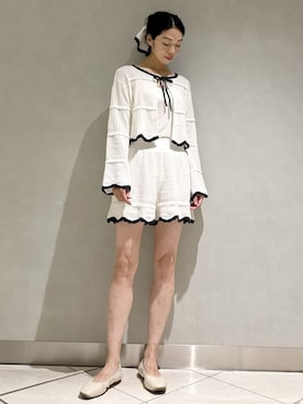 「アイテム（ルームウェア）」を使った、gelato piqueさん（レディース・168cm）の夏コーディネート