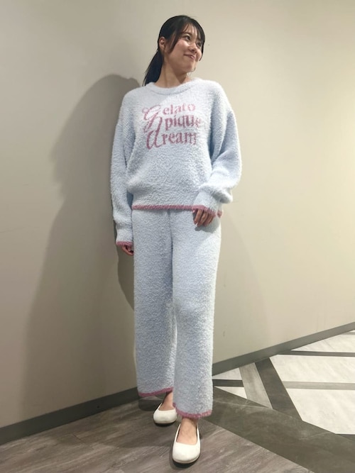 ラメフェザーセットアップ ジェラピケ ラメフェザープルオーバー（ルームウェア/パジャマ）｜gelato pique