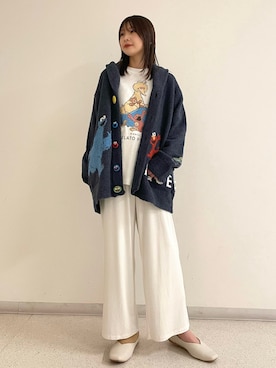「アイテム（ルームウェア/パジャマ）」を使った、gelato piqueさん（レディース・154cm）の冬コーディネート