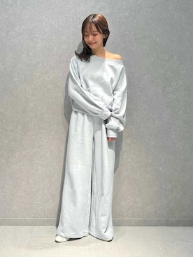 「アイテム（ルームウェア、ブルー系）」を使った、gelato piqueさん（レディース・156cm）の秋コーディネート