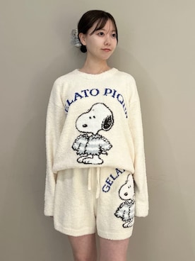 「アイテム（ルームウェア）」を使った、gelato piqueさん（レディース・158cm）の秋コーディネート