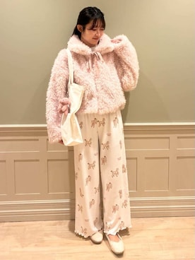 「アイテム（ルームウェア/パジャマ）」を使った、gelato piqueさん（レディース・160cm）の冬コーディネート