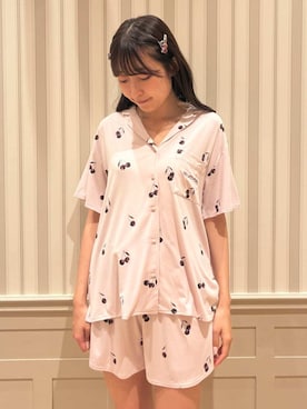 「アイテム（その他ルームウェア、レッド系）」を使った、gelato piqueさん（レディース・160cm）の夏コーディネート