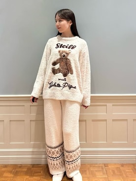 「アイテム（ルームウェア/パジャマ）」を使った、gelato piqueさん（レディース・161cm）の冬コーディネート