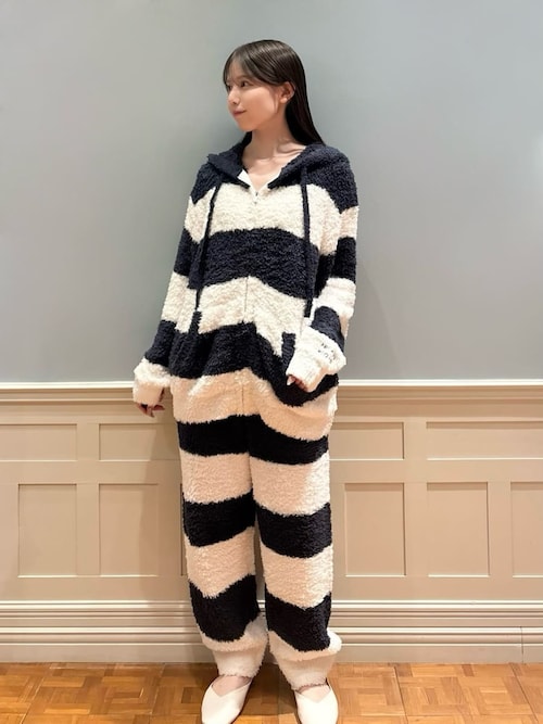 HOMME】ジェラート2ボーダーパーカー（ルームウェア/パジャマ