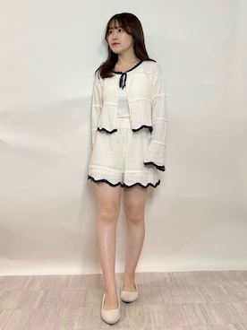 「アイテム（ルームウェア）」を使った、gelato piqueさん（レディース・154cm）の夏コーディネート