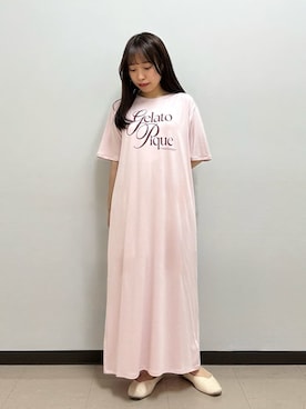 「アイテム（ルームウェア）」を使った、gelato piqueさん（レディース・148cm）の春コーディネート