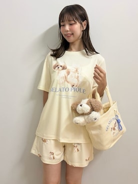 「アイテム（おもちゃ、ベージュ系）」を使った、gelato piqueさん（レディース・161cm）の夏コーディネート