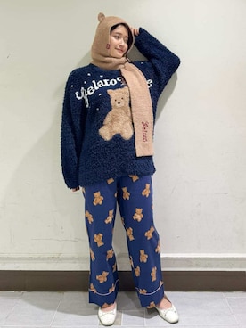 「アイテム（その他ルームウェア）」を使った、gelato piqueさん（レディース・160cm）の秋コーディネート