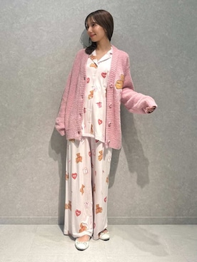 「アイテム（ルームウェア、ピンク系）」を使った、gelato piqueさん（レディース・156cm）の秋コーディネート