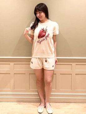 「プルオーバー」｜gelato piqueさん（レディース・160cm）の夏コーディネート