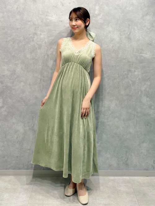 MUCHA】リリー柄フロッキーシュシュ（シュシュ）｜gelato pique