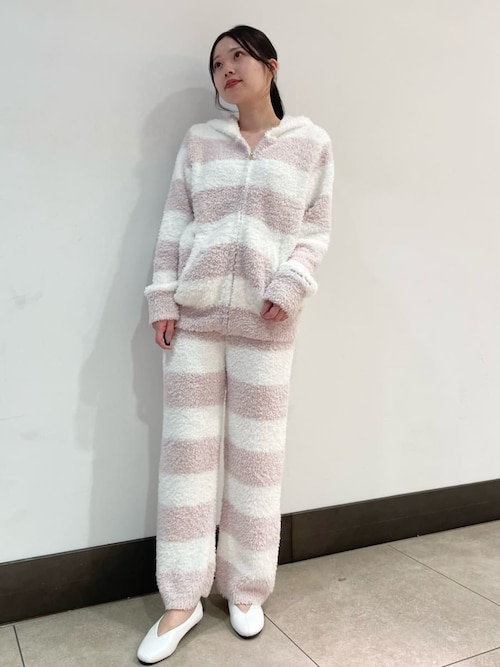 ジェラート2ボーダーパーカ（ルームウェア/パジャマ）｜gelato pique