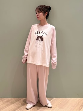 「アイテム（ルームウェア/パジャマ）」を使った、gelato piqueさん（レディース・156cm）の夏コーディネート