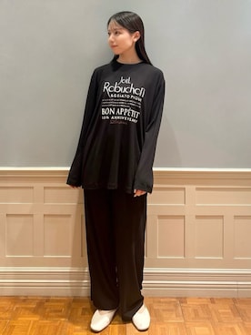 「アイテム（ルームウェア/パジャマ）」を使った、gelato piqueさん（レディース・161cm）の秋コーディネート