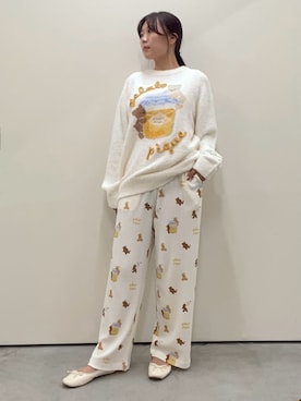 「アイテム（ルームウェア/パジャマ）」を使った、gelato piqueさん（レディース・159cm）の夏コーディネート