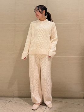 「アイテム（ルームウェア/パジャマ）」を使った、gelato piqueさん（レディース・158cm）の冬コーディネート