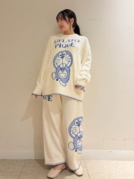 「アイテム（ルームウェア/パジャマ）」を使った、gelato piqueさん（レディース・158cm）の冬コーディネート