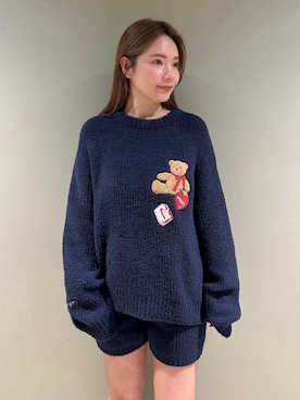 「アイテム（ルームウェア、ブルー系）」を使った、gelato piqueさん（レディース・157cm）の秋コーディネート