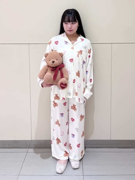 「アイテム（ルームウェア）」を使った、gelato piqueさん（レディース・155cm）の秋コーディネート