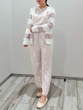 「アイテム（ルームウェア）」を使った、gelato piqueさん（レディース・165cm）の秋コーディネート