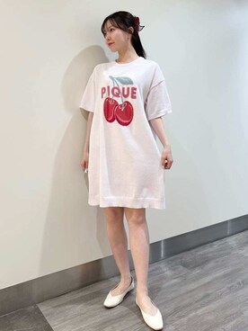「アイテム（その他ルームウェア、レッド系）」を使った、gelato piqueさん（レディース・158cm）の春コーディネート