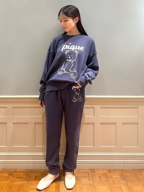 セール】【UNISEX】裏毛ワンポイントロングパンツ（ルームウェア