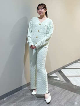 「アイテム（ルームウェア/パジャマ）」を使った、gelato piqueさん（レディース・158cm）の冬コーディネート