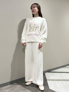 「アイテム（ルームウェア）」を使った、gelato piqueさん（レディース・158cm）の冬コーディネート