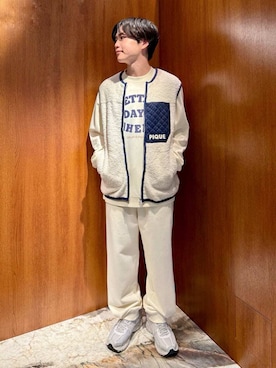 「アイテム（ルームウェア/パジャマ）」を使った、gelato piqueさん（メンズ・163cm）の秋コーディネート