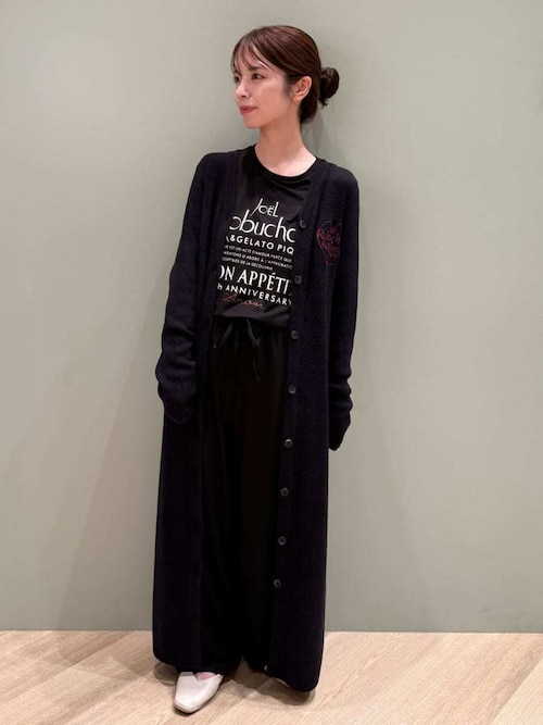 JOEL ROBUCHON】スムーズィーシルク前開きワンピース（ルーム