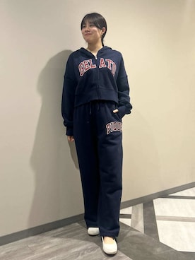 「アイテム（ルームウェア/パジャマ）」を使った、gelato piqueさん（レディース・165cm）の冬コーディネート