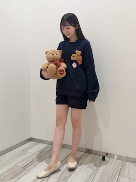 「アイテム（ルームウェア）」を使った、gelato piqueさん（レディース・161cm）の秋コーディネート