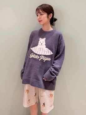「アイテム（ルームウェア/パジャマ）」を使った、gelato piqueさん（レディース・156cm）の冬コーディネート