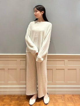 「アイテム（ルームウェア）」を使った、gelato piqueさん（レディース・161cm）の秋コーディネート