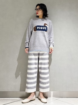 「アイテム（ルームウェア/パジャマ）」を使った、gelato piqueさん（レディース・168cm）の秋コーディネート