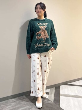 「アイテム（ルームウェア/パジャマ）」を使った、gelato piqueさん（レディース・165cm）の冬コーディネート