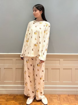 「アイテム（ルームウェア）」を使った、gelato piqueさん（レディース・161cm）の夏コーディネート