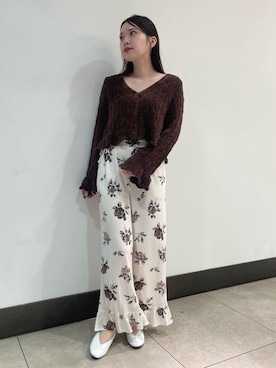 「アイテム（ルームウェア）」を使った、gelato piqueさん（レディース・158cm）の秋コーディネート