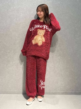 「アイテム（ルームウェア）」を使った、gelato piqueさん（レディース・156cm）の秋コーディネート