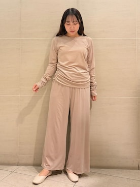 「アイテム（ルームウェア/パジャマ）」を使った、gelato piqueさん（レディース・158cm）の冬コーディネート