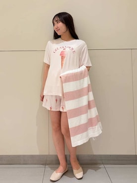 「アイテム（ルームウェア）」を使った、gelato piqueさん（レディース・158cm）の春コーディネート