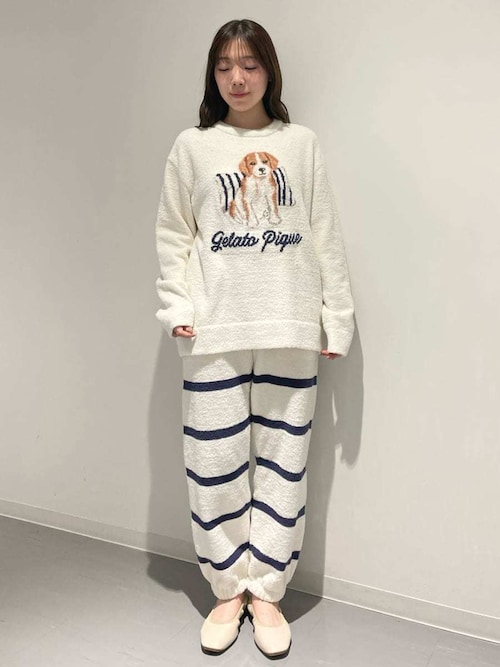 ONLINE限定】【UNISEX】エアリーモコプレイフルDOGジャガードプル