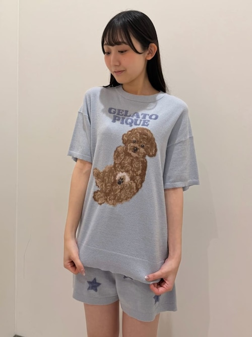 ONLINE限定】ドッグジャガードプルオーバー&ショートパンツセット